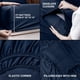 thumbnail image 4 of Juego de sábanas Utopia Bedding de microfibra cepillada doble, color azul marino, 4 of 7