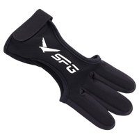 Magideal - Accesorios Para Guantes De Tiro Con - Guantes De Material Cuero Para Recurvo Y Compuesto - Guante De Tres Para Hombres, Mujeres Y Jóvenes M