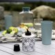 thumbnail image 4 of Linterna de exterior de la marca TIKI Glass Tiedye Blue, paquete de 3, 4 of 5