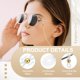 thumbnail image 3 of Conector de Cadena para Gafas Uxcell, Paquete de 100 Ajustable Antideslizante de Silicona Goma Soporte de Correa Extremo de Cadena para Mujeres Hombres Gafas de Sol, Plata/Oro (Cuentas de Metal), 3 of 5
