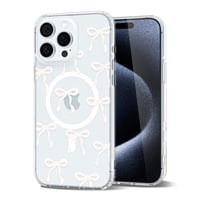 Funda De Teléfono Svanove Para Iphone 15 Pro Clear Bow Beige