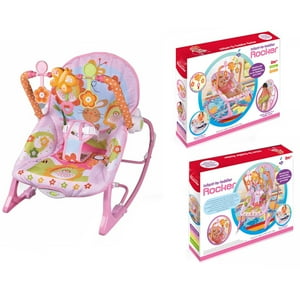 Genérico - Silla Mecedora Musical Con Vibracion Para Bebe Rosada
