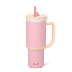 Vaso Ello Oasis De 900 Ml Con Asa Y Pajita Retráctil