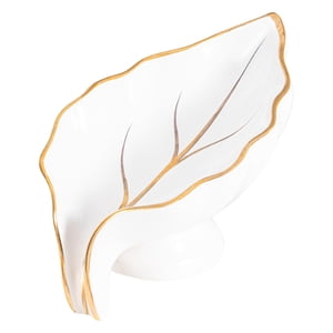 Magideal - Jabonera De Cerámica, Soporte Para Jabón, Contenedor, Caja De Almacenamiento, Bandeja De Drenaje Para , Encimera, Inodoro, Bañera, Decoración Blanco