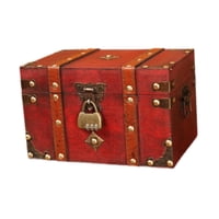 Ioensy - Caja De Almacenamiento Vintage, Caja Organizadora De Joyas Para Colección De Baratijas Y Recuerdos L