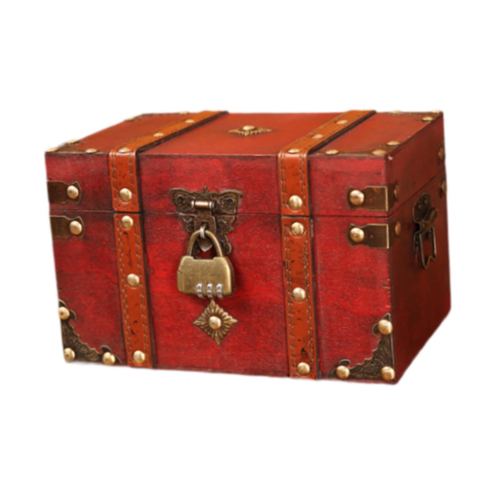 Ioensy - Caja De Almacenamiento Vintage, Caja Organizadora De Joyas Para Colección De Baratijas Y Recuerdos L