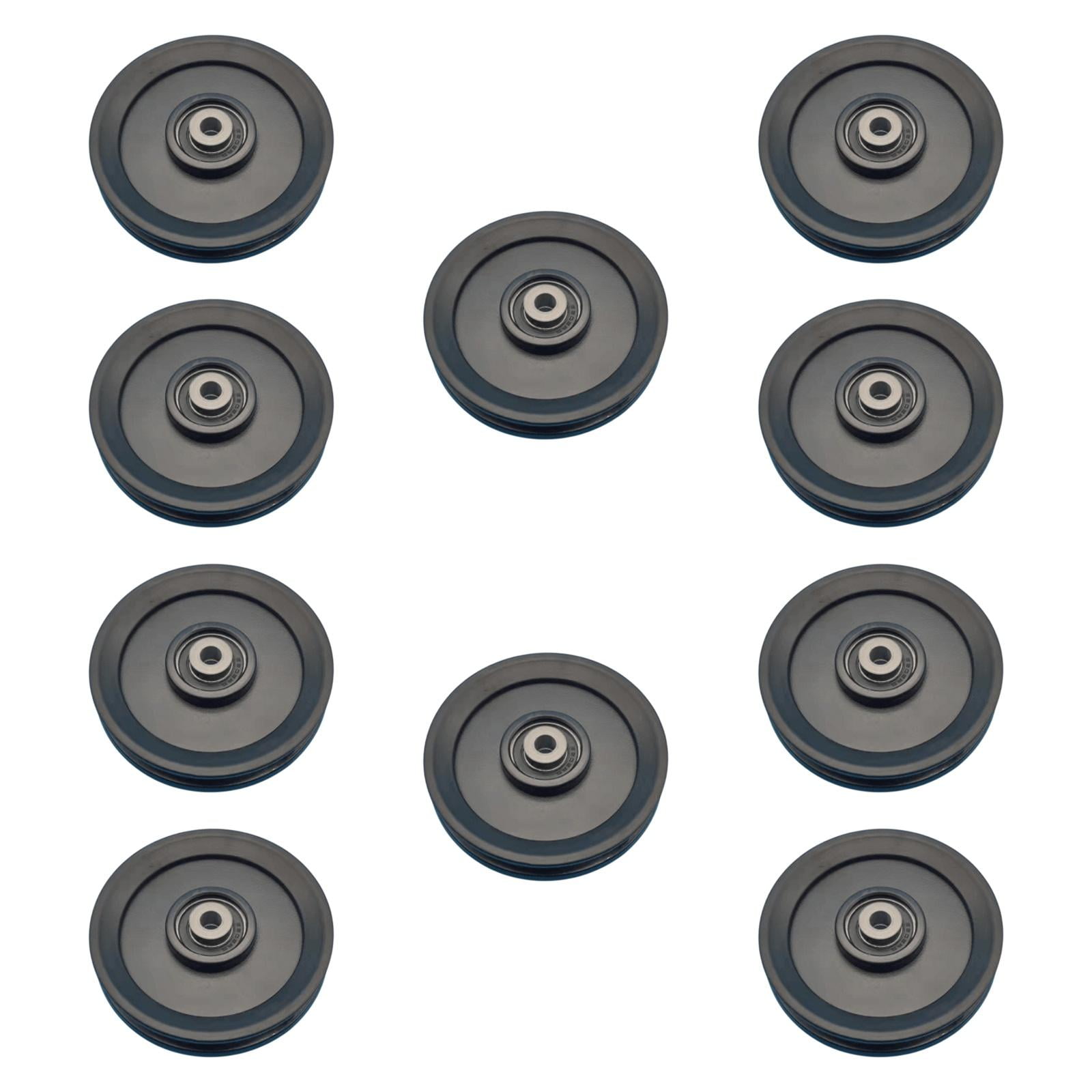 Magideal - Rollos De Rueda Con Llave De Fitness Máquina De Cable De 12 Cm De 12 Cm Fijar De Gimnasio Con Baja Parte De Ruido Portátil Para Entrenamiento De Fuerz Polea De 12 Cm