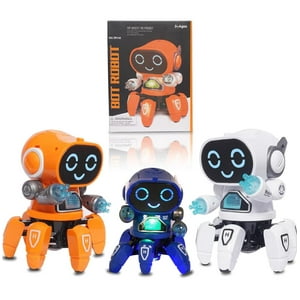 Genérico - Robot Araña Musical Bailarín Con Luces Led - Naranjo Naranja