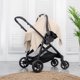 thumbnail image 2 of Funda de asiento de coche para bebés Comfy Cubs, suave bambú, rayón y arena, 2 of 5