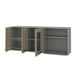 thumbnail image 2 of Mueble Mural Con Capacidad Para Microondas 3 Puertas Fm-003g Gris, 2 of 7