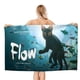 thumbnail image 1 of Flow Toalla de playa de secado rápido con diseño temático, regalo para mujeres y niñas, ideal para cumpleaños, fans, amantes de la música, uso en la playa o al aire libre, 78 × 160 cm, 1 of 6