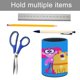 thumbnail image 5 of Maddie + Triggs-theme Cylinder Pen Holder Pencil Organizer with Flannel Lining PVC Leather Material Cardboard Base for study work 10*8CM, 5 of 6