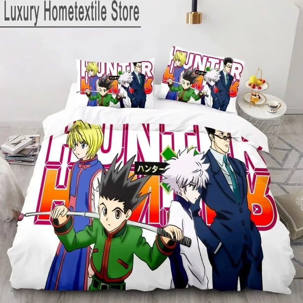 Hunter X Hunter Bedding Set Duvet Cover Bed Set Quilt Cover Pillowcase Comforter Size Boys Adult Bedding Set Bed Sheets