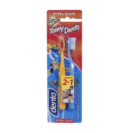 Cepillo De Dientes Extra Suave Niños Suave 2 Un Dento