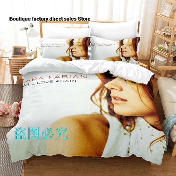 Lara Fabian Bedding Set Single Twin Full Queen King Size Bed Set Adult Kid Bedroom Duvetcover Sets Lara Fabian parure de lit Bed