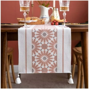 Genérico - Camino De Mesa + Individuales Set De 7 Piezas 35X180Cm Md06