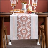 Genérico - Camino De Mesa + Individuales Set De 7 Piezas 35X180Cm Md06