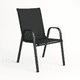 thumbnail image 1 of Silla Exterior Negra Metal y Textilene Resistente Reforzada Exterior, 1 of 7