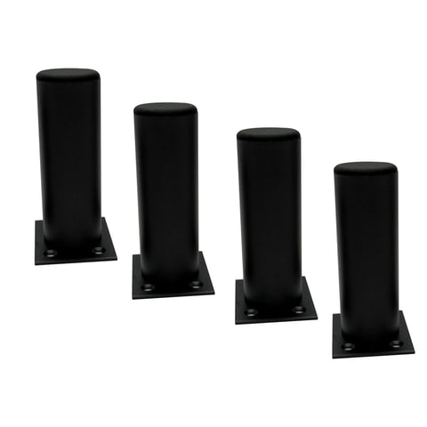 Bothyi - Patas Telescópicas De Metal Para Muebles, 4 Uds., Para Mesa, Sofá, Escritorio, Mesa De Centro, Color Negro