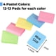thumbnail image 2 of Sticky Notes Umikk, 50 unidades, 3,8 x 5 cm, 5000 hojas, 4 colores, 2 of 7