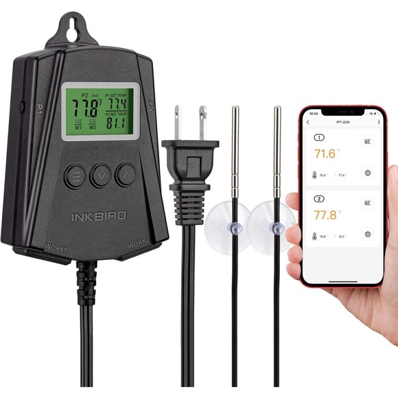 Termostato WiFi Inkbird para Alfombra Térmica Reptiles 500W