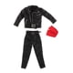 thumbnail image 3 of Conjunto De Chaqueta De Cuero PU Para Hombre 1:12 Con Pantalones, Cinturón, Bufanda, Disfraz Para Figuras De 6'', 3 of 5