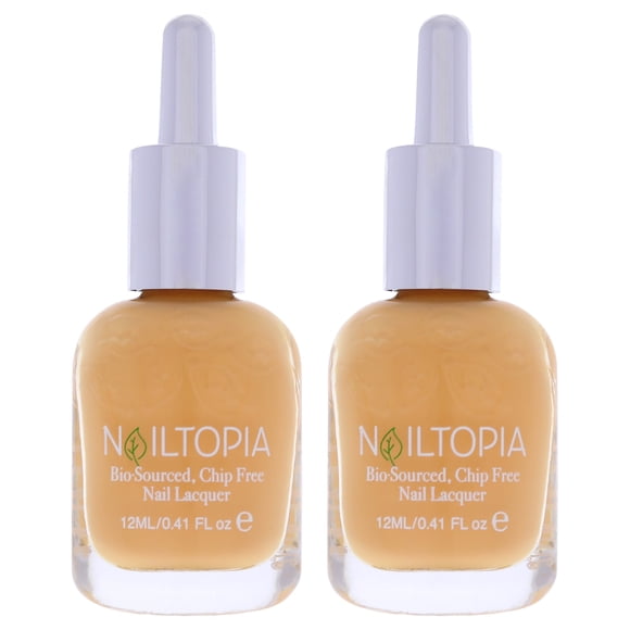 Esmalte de uñas Nailtopia Just Peachy de origen biológico al 85%, paquete de 2