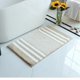 thumbnail image 1 of suxuMhao Tapetes de Baño, Tapete de Baño a Rayas Caqui, Tapete de Piso Suave Absorbente Antideslizante, 15.7 X 23.6 Inch 1 Pack, Tapete Decorativo de Poliéster Lavable para Baño Interior Uso Diario, 1 of 4