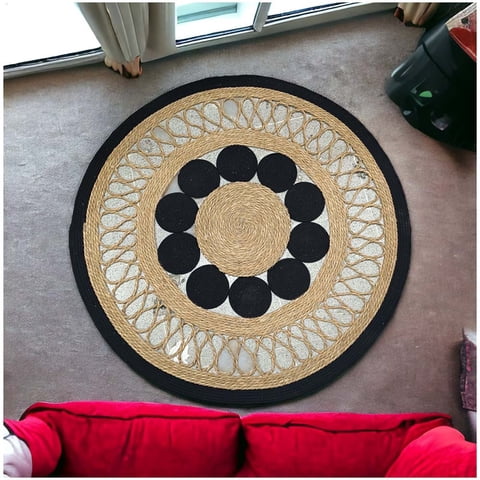 Wyj Hogar - Alfombra Redonda Yute Delhi 120Cm-05
