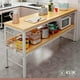 thumbnail image 2 of Mesa de cocina organizadora 2 niveles metal y madera clara - Blanca, 2 of 4