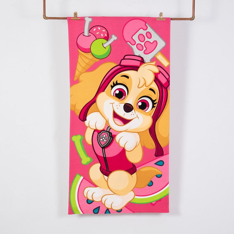 Toalla Playa C/bolso 70x140 + 33x42 Paw Patrol There