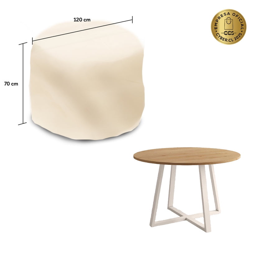 Cwagen - Cobertor Funda De Mesa Redonda M Tapado Covers - Wagen Covers