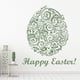 thumbnail image 2 of Decomural Happy Easter Floral Easter Egg WS-17917, 2 of 2