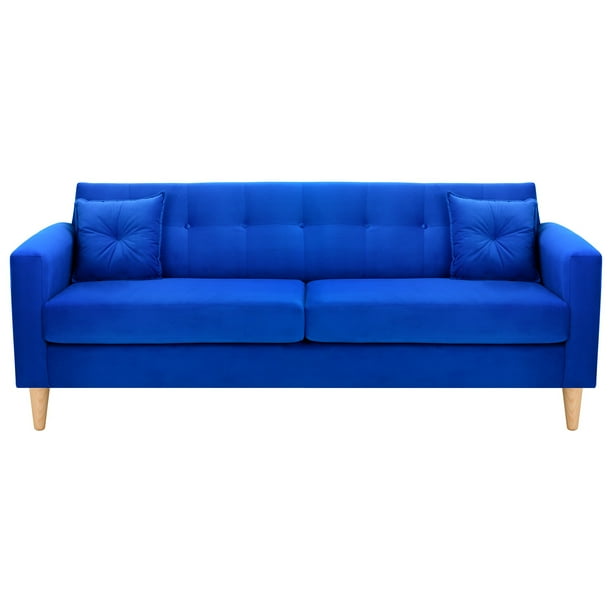 Sofa New Retro 3CG Felpa 05 Azul Rey