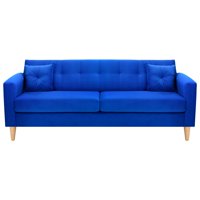 Bodevir - Sofa New Retro 3Cg Felpa 05 Azul Rey