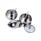 thumbnail image 3 of Tarros De Condimentos Con Bandeja, Bonitos Azucareros De Acero Para Buffets De Pimienta, Cafetería, 2 Uds., 3 of 5