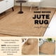 thumbnail image 4 of Alfombra de área Savi Home 183 x 274 cm tejida a mano 100% yute, 4 of 9