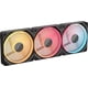 thumbnail image 1 of Corsair iCUE Link LX120-R RGB, ventiladores reversos PWM de 120 mm, paquete triple, 1 of 9