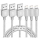 thumbnail image 1 of Cable de carga Bkayp para iPhone 3, paquete de 3 m, nailon trenzado, certificado MFi, 1 of 7