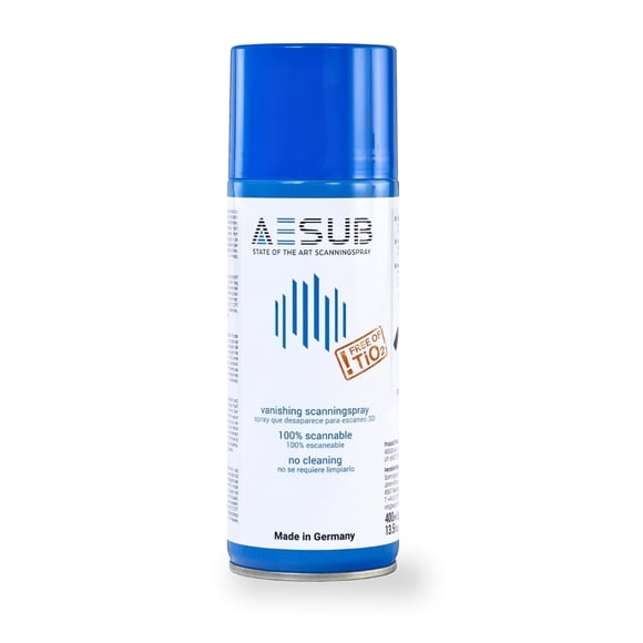 Spray para Escaneo 3D AESUB Azul 400ml Recubrimiento Mate