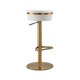 thumbnail image 4 of Taburete TOV Furniture Astro redondo tapizado ajustable, 4 of 9