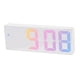 thumbnail image 1 of Reloj Despertador Digital Colorido Reloj LED Inteligente De Escritorio Con Temperatura Fecha Blanco StyleC, 1 of 5
