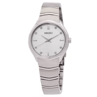Reloj Análogo Seiko Classic Quartz White Dial 30 Mm Femenino