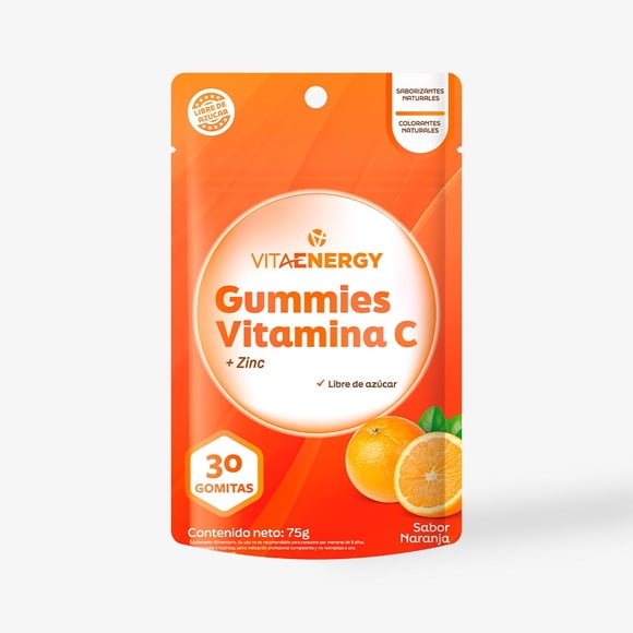 Gomitas Vitamina C + Zinc, 30 Un