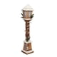 thumbnail image 3 of Lámpara de farol de Navidad, luz nocturna, 16 cm x 85 cm, poste de luz LED, decoración de Navidad, poste de madera para el hogar, granja, decoración Marrón, 3 of 5