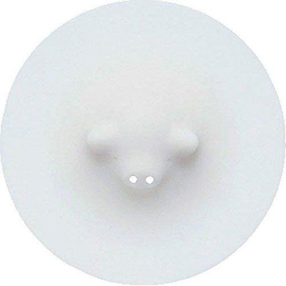 Tapa de vapor MARNA 22 cm blanca con forma de cerdito