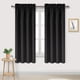thumbnail image 1 of Cortinas Blackout DWCN con aislamiento térmico, color negro, 107 x 160 cm, 2 unidades, 1 of 9