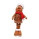 thumbnail image 2 of Muñecas de decoración navideña, muñeco de hombre de jengibre con patas largas, figuritas navideñas, adornos, estatuilla navideña decorativa para ropa sombrero blanco, 2 of 5