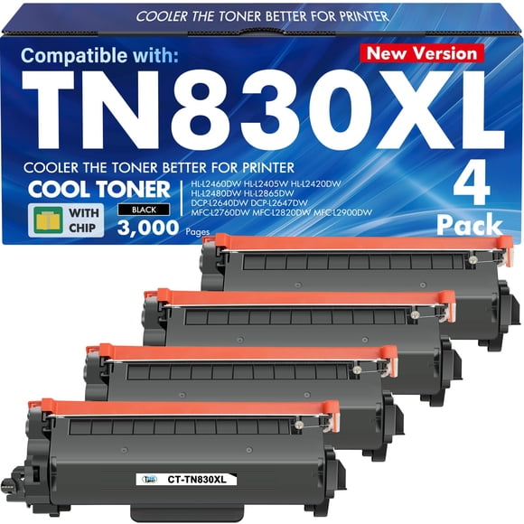 Tóner Láser Cool Toner TN830XL Pack de 4