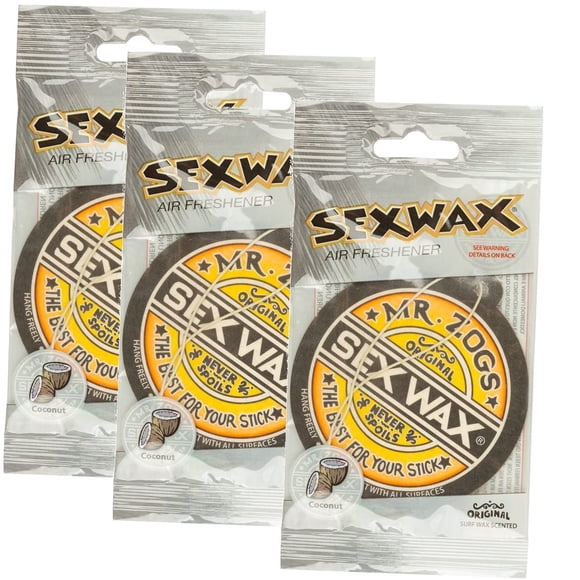 Air Freshener Sex Wax con aroma a coco, paquete de 3 (edición limitada)